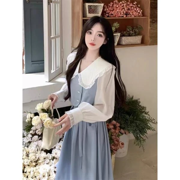 秋冬【201-300】气质轻奢显气质长款中式连衣裙