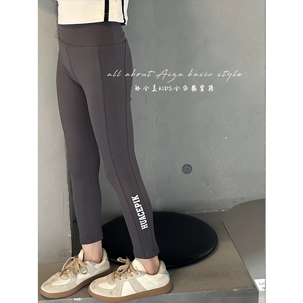 K24535韩国童装女童打底裤春秋儿童裤春装新款瑜伽裤紧身芭比长裤