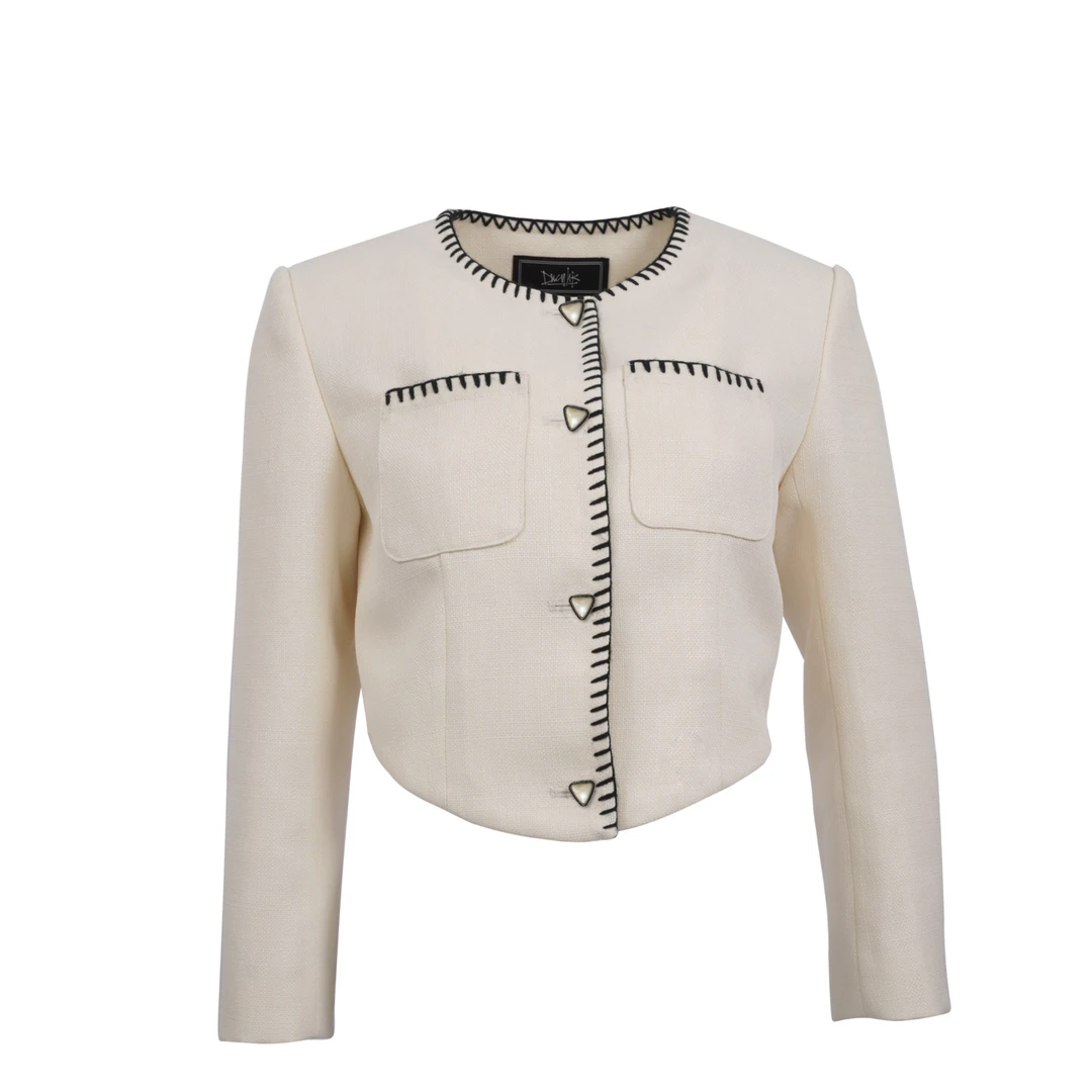 DNCY撞色珠边小香外套DA31306249