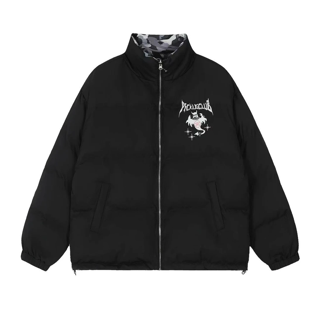 梁拌泡菜【迷宫幽灵】宽松棉服棉衣外套百搭冬季男女短款连帽潮流