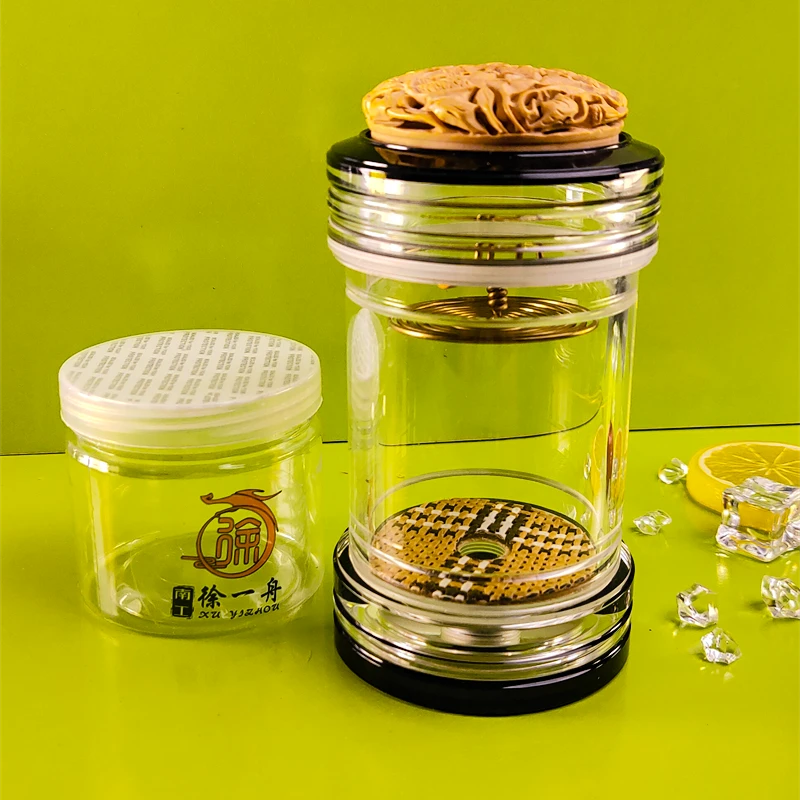 罐王•A63•杨木清鸣•李勇黄杨木蝈蝈虫罐配徐一舟黄铜簧65*135