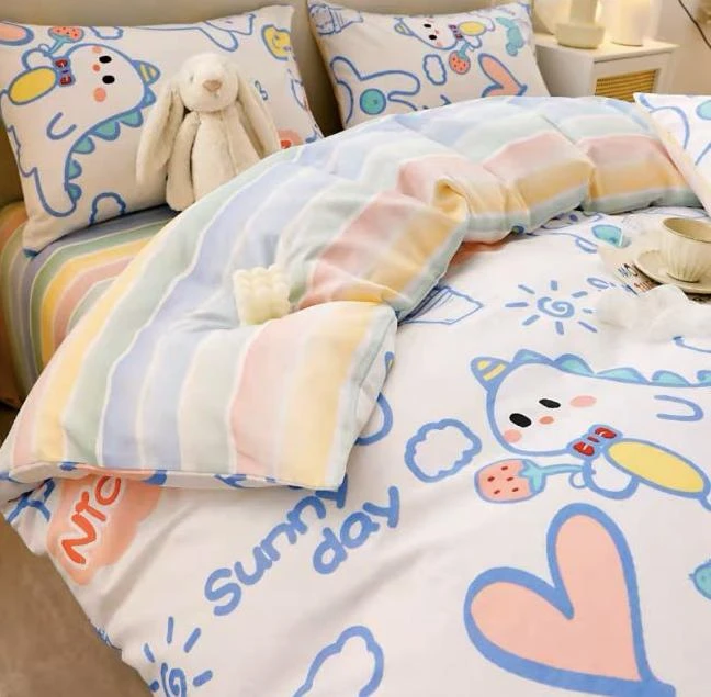 401-500一等品牛奶绒单被套200cmX230cm