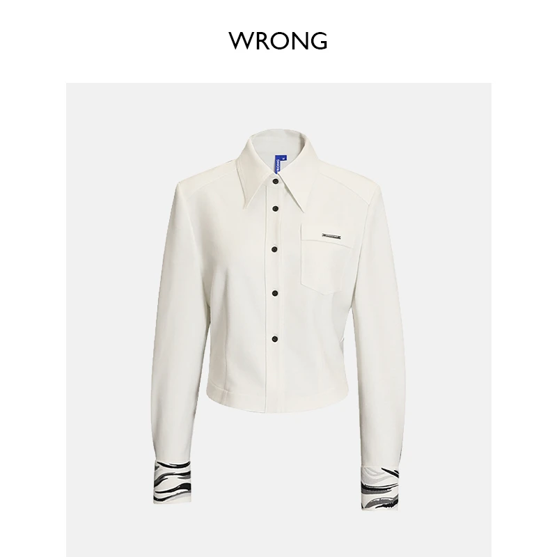 张千万 x WRONG 山水绣花尖角翻领衬衫WP88TP751