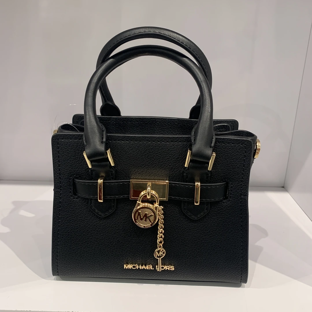 MICHAEL KORS 迈克高仕MK 新款Hamilton迷你锁头包手提斜挎包黑色
