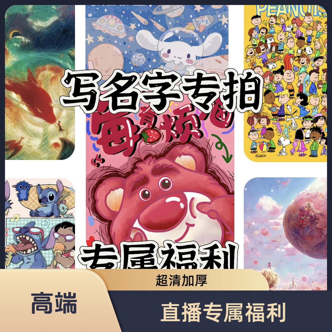 （写名字直播专属）懒猫家专属精品彩盒加厚高端拼图