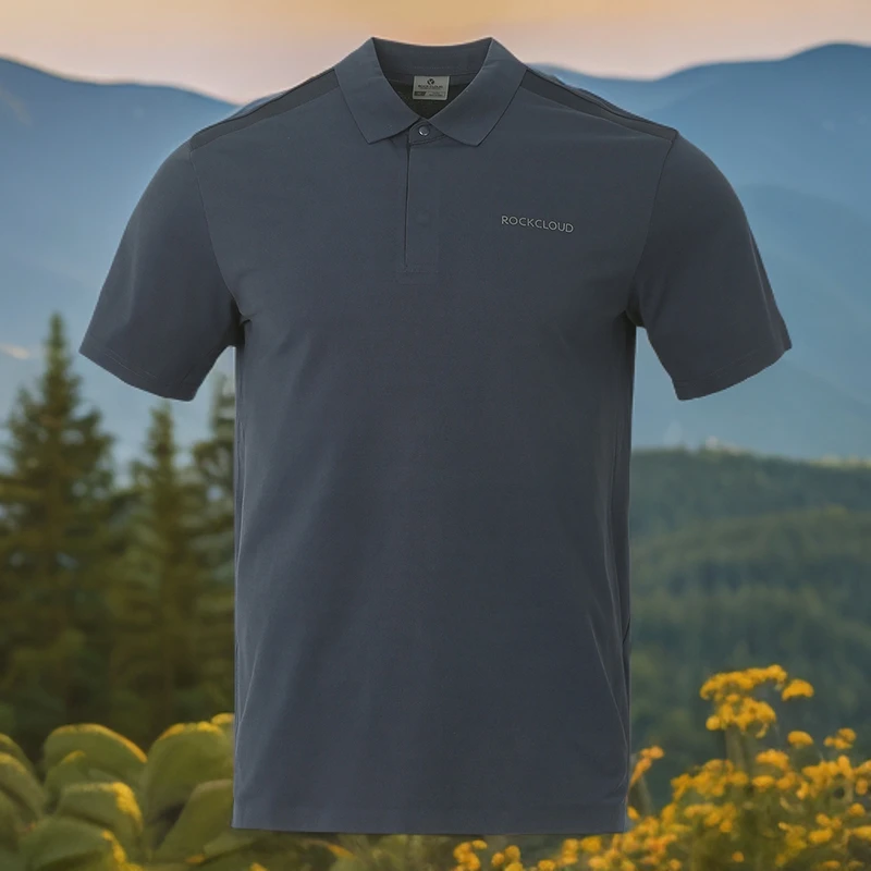 RockCloud/岩云岩云男款舒适简约休闲速干翻领POLO衫百搭580