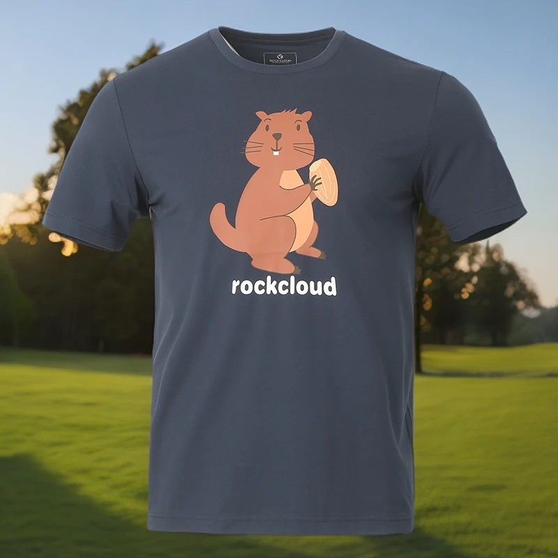 夏季男士柔软舒适透气轻薄弹力凉感防晒T恤男款短袖490