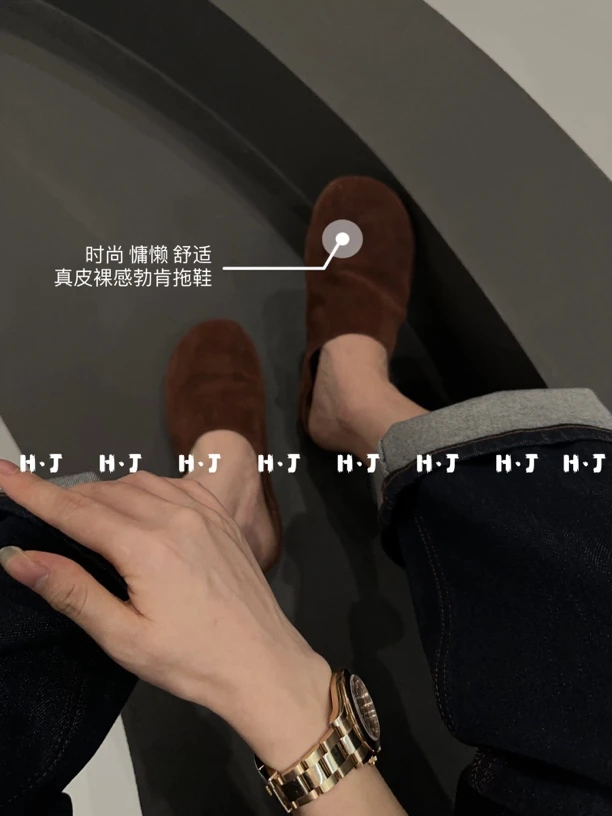 【 H·J 】“肯豆勃肯”休闲舒适慵懒百搭裸感勃肯拖鞋518-78