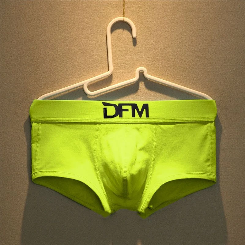 绿色纯色内裤棉潮流四角短裤棉夏季薄款透气夏款个性性感男内裤