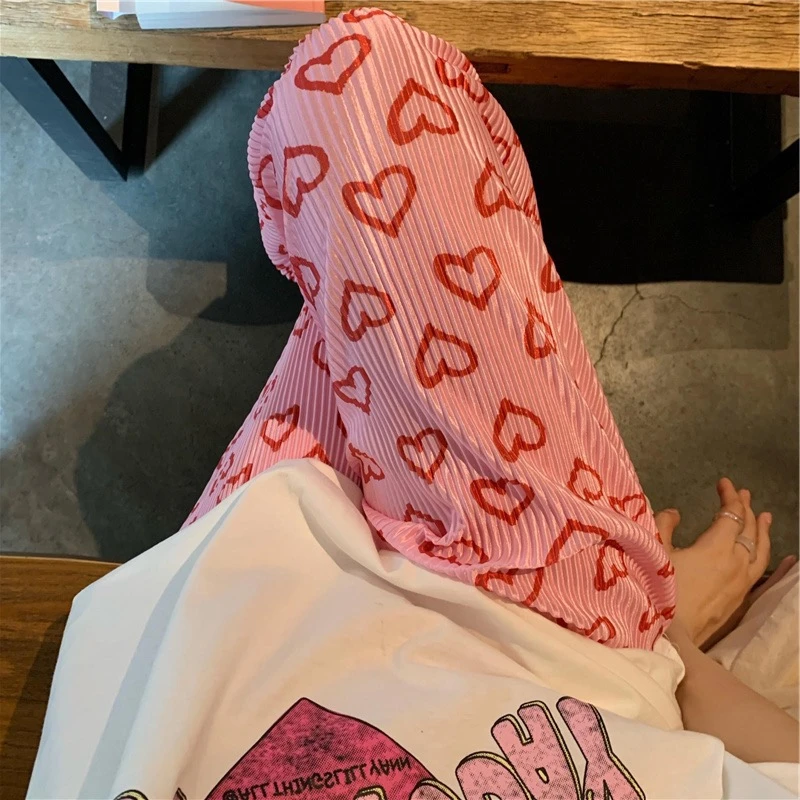 in rourou｜泡菜g面料 外穿拖地裤夏季薄款宽松大码垂感休闲印花