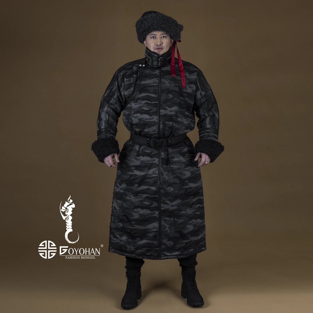 【高艺汗】冬季高领迷彩男款棉袍 1603