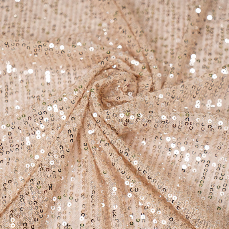 一号链接重工刺绣布料串珠亮片网纱布面1米左右布头面料