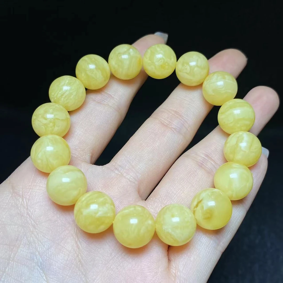 【云上叙】31 T58260-蜜蜡单圈手串-12mm-多样性发(小宝)