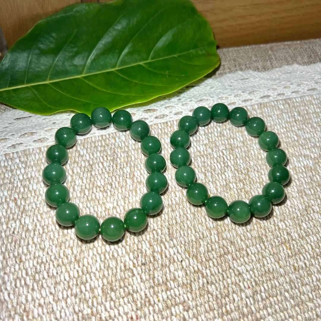 【小宝珠宝】13   S81450-和田玉单圈手串-多样性发一件-11.5mm+