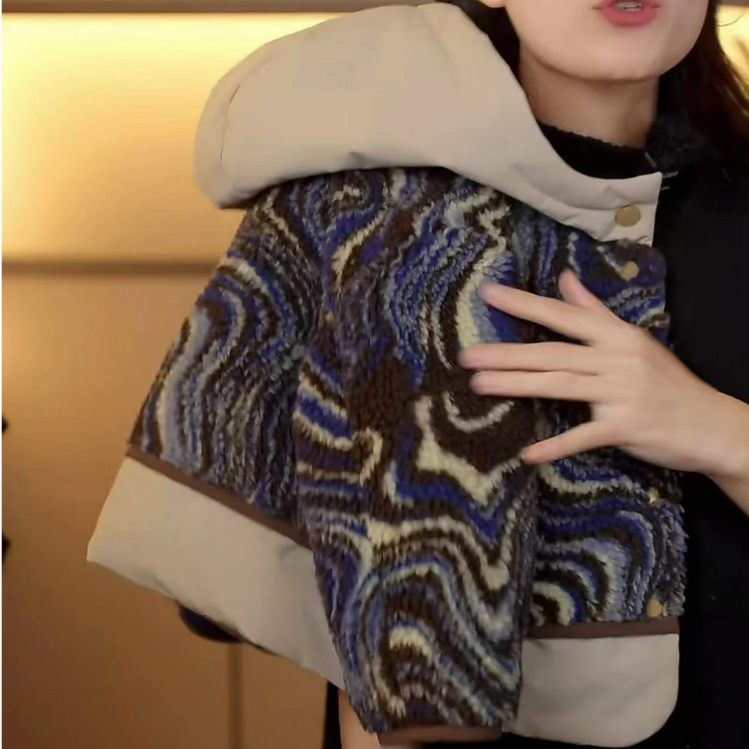 幂姐原创2024冬季男女童气质绗棉百搭加绒外套MJD246493