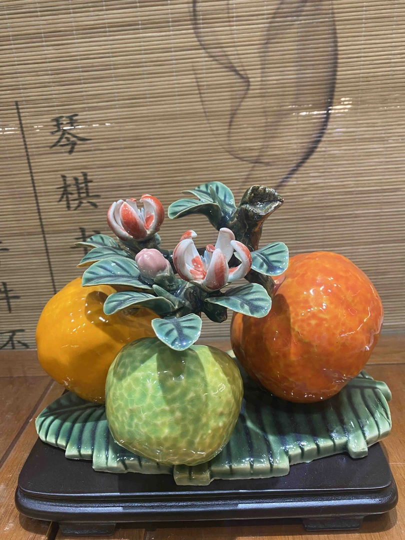 《大吉大利》佛山手工陶瓷创意摆件，尺寸：24*15*15
