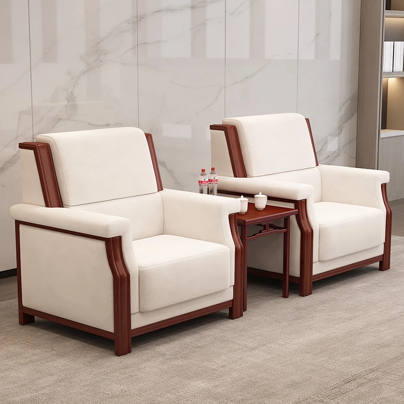 办公沙发接待会客室办公室酒店大堂领导专用茶几单人组合套装组合