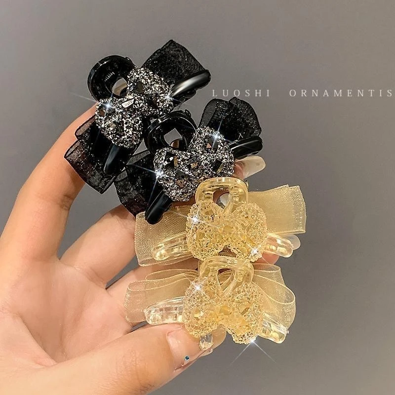 公主头小抓夹女小香风蝴蝶结发夹网红侧边夹子碎发刘海夹可爱头饰