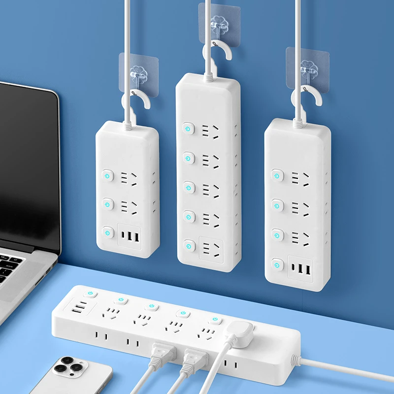 插座款智能USB长线开关插座快充办公宿舍多功能安全插排插板功率