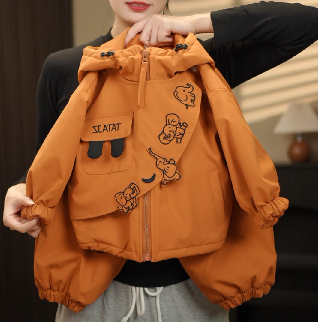 【大象棉服】2024秋冬新品萌娃穿搭潮流加厚男女儿童棉服套装58093