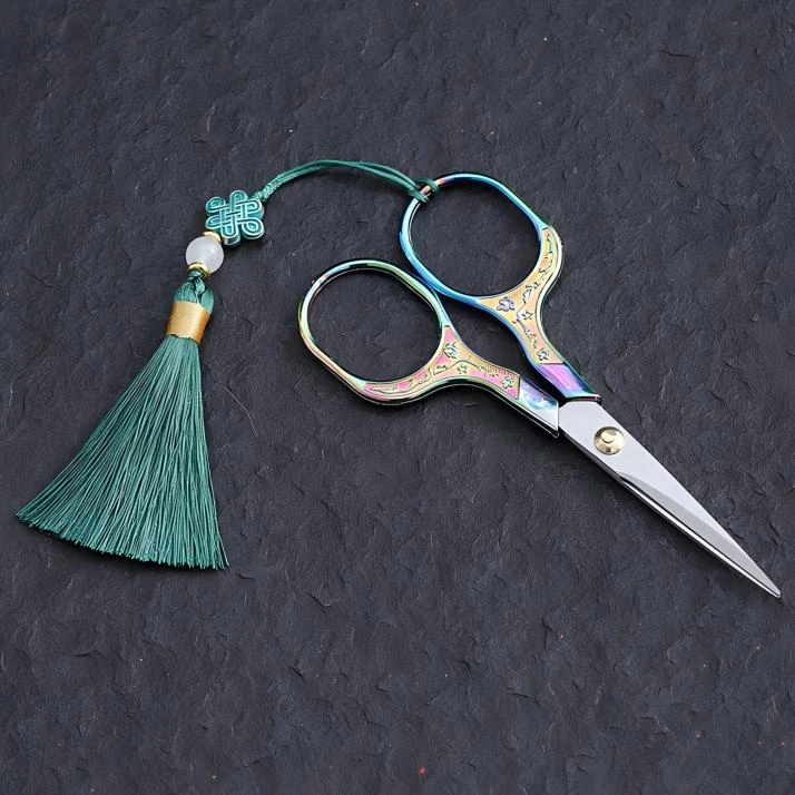 创意复古梅花剪功夫茶具茶道茶艺配件茶叶袋剪刀包装手工家用欧式