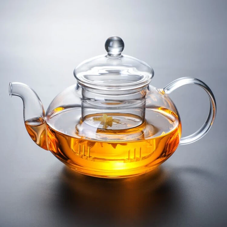 玻璃茶壶泡茶耐热高温加厚透明过滤花茶壶家用煮茶器