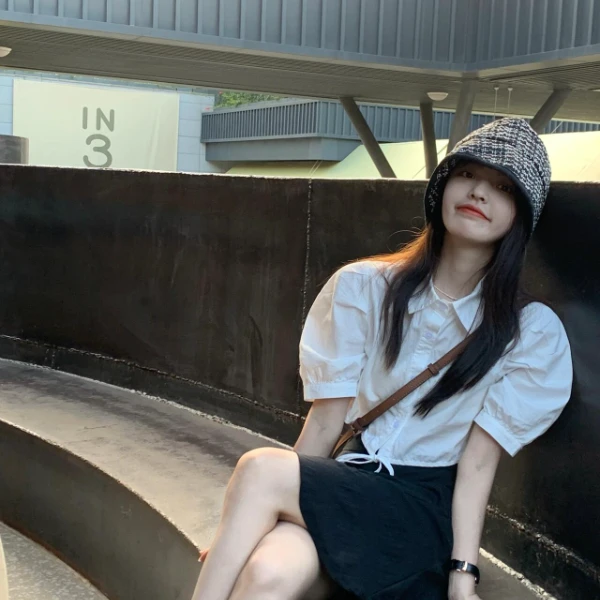 淑女穿搭2024新款夏季休闲简约韩版衬衫搭配半身裙裙子显瘦百搭