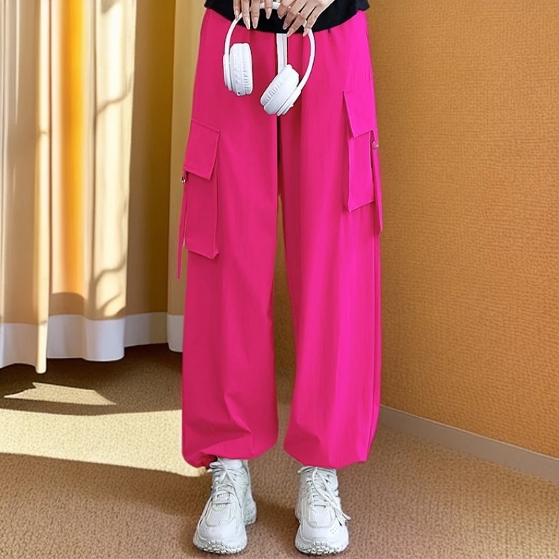 女款运动裤跳舞裤秋季工装宽松裤百搭时尚舞蹈裤女广场舞裤子演出