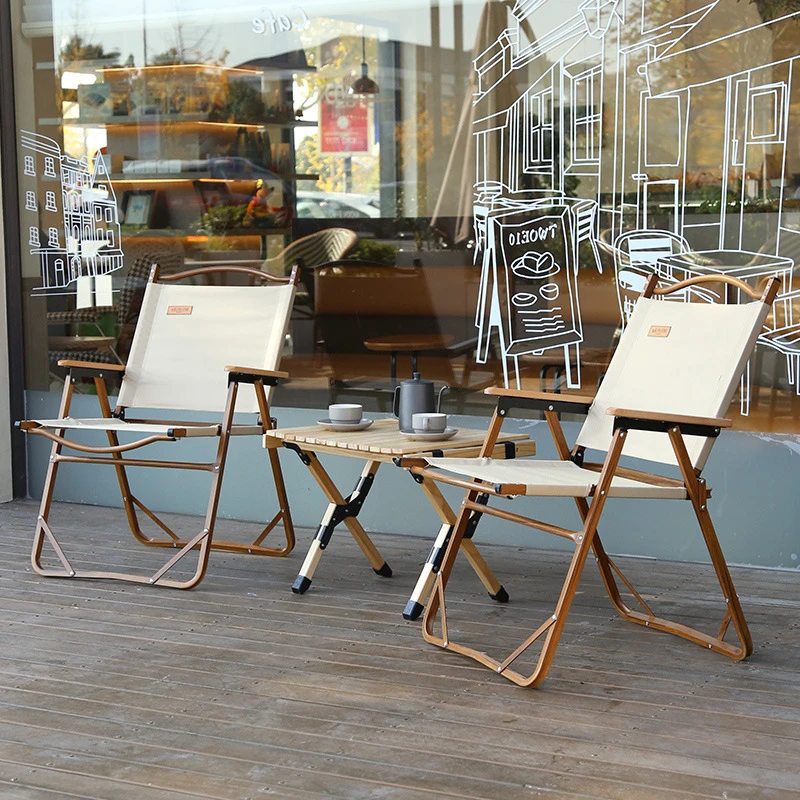 户外野营桌椅折叠休闲桌椅组合蛋卷桌咖啡厅露天桌椅室外防晒