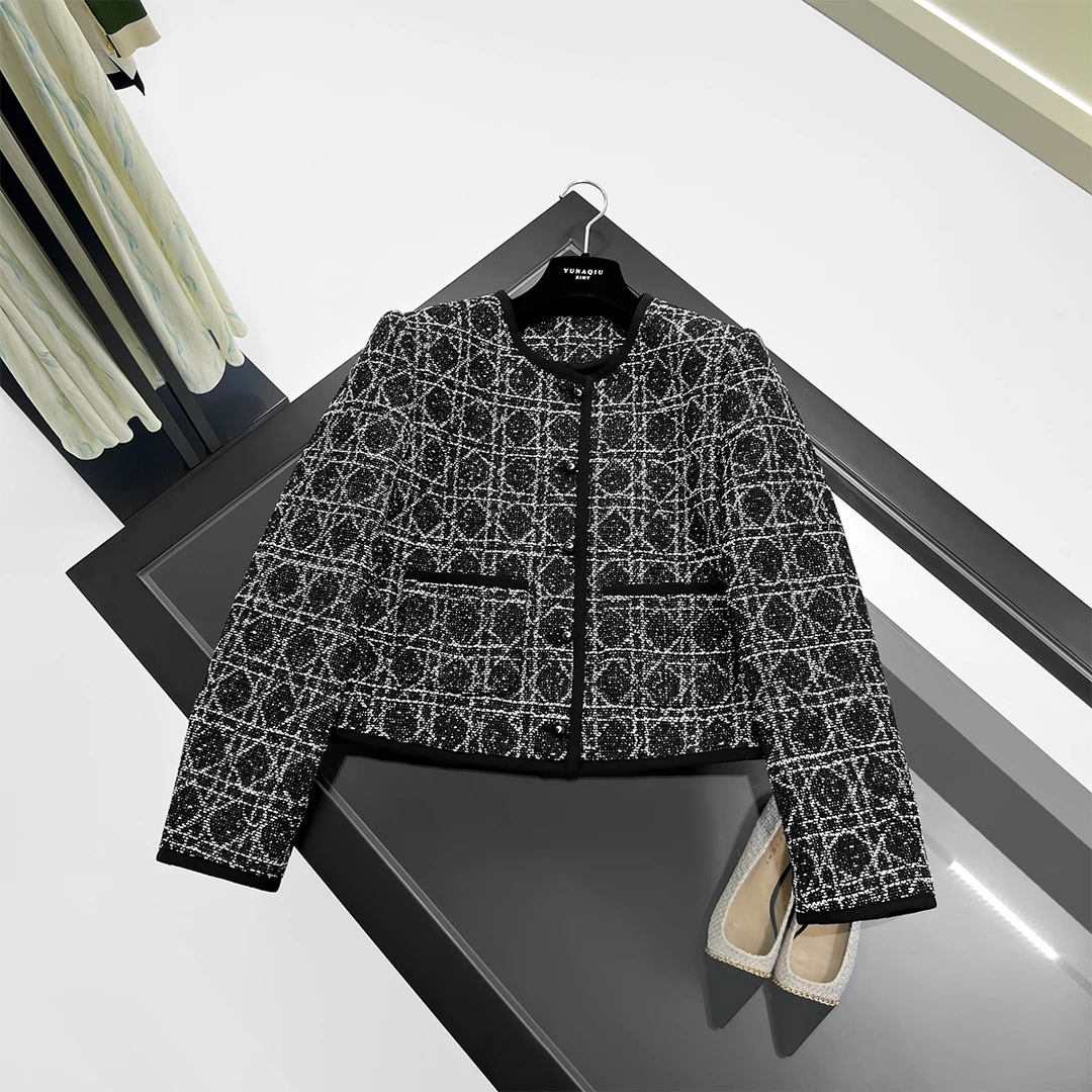 2024秋冬高定时装 藤格纹小香风外套-24706