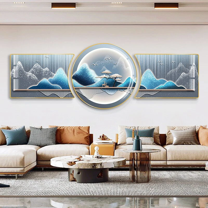 【福禄相伴】喜乐-沙发背景墙壁画客厅装饰画新款现代北欧轻奢挂画