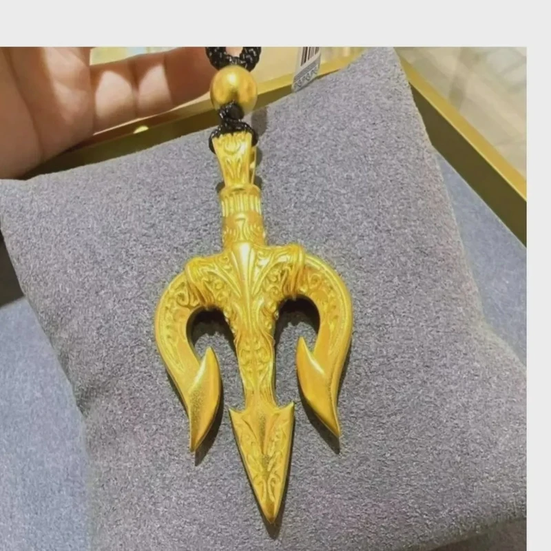 合金吊坠 海王叉吊牌吊坠（送绳子）