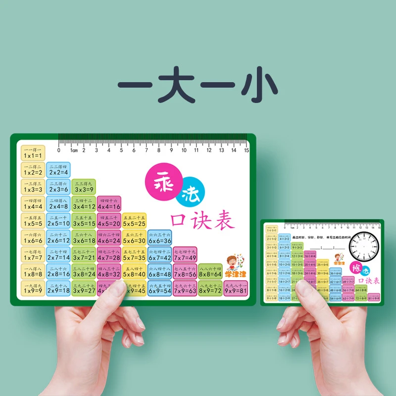 乘法口诀表儿童小学数学口诀表墙贴挂图口诀表图九九乘法口诀表