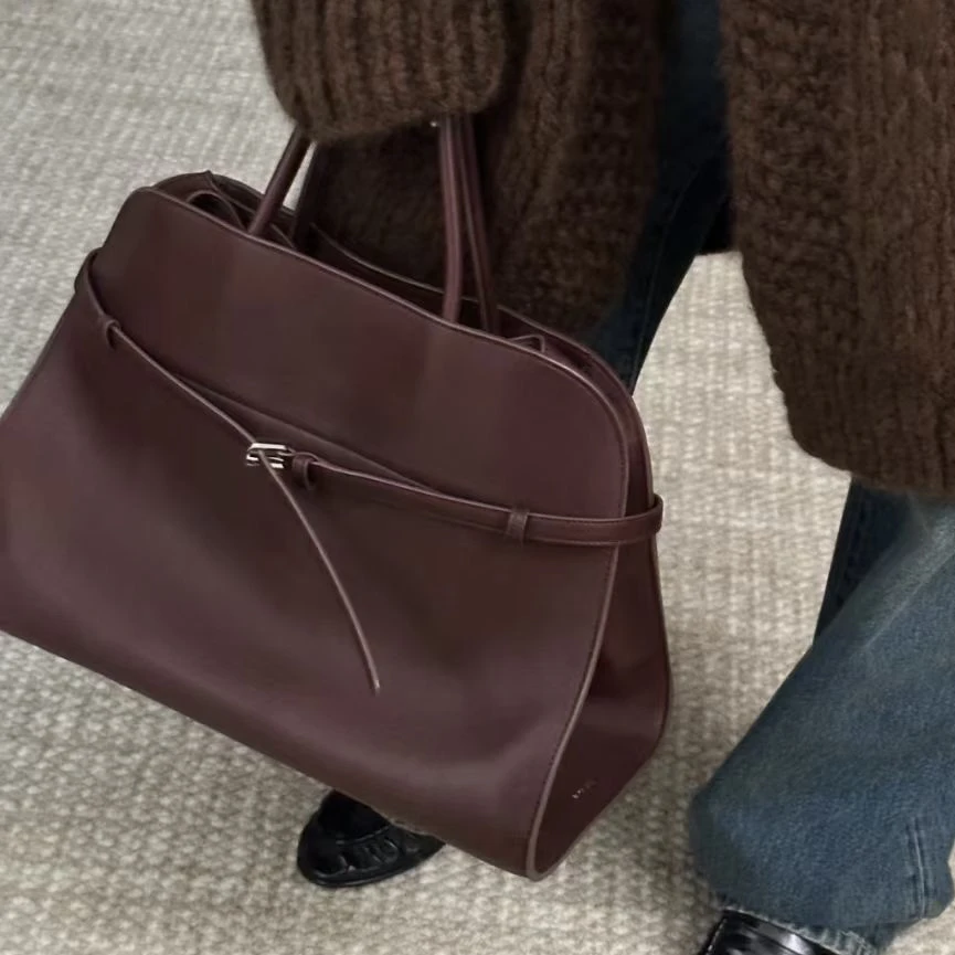 手提包 margaux包12 原厂皮 公文包小众复古真皮百搭女士单肩