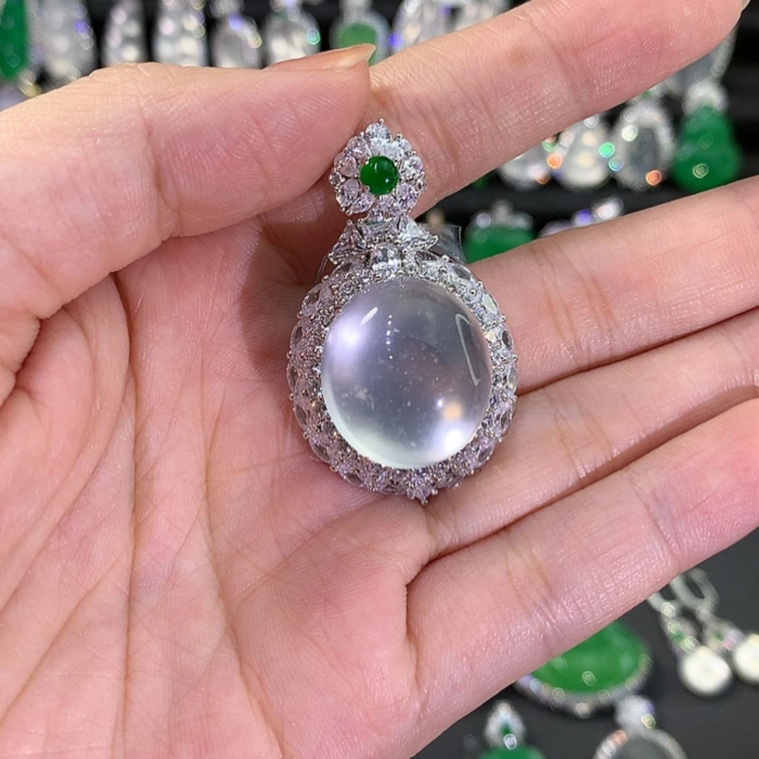 【闪购商品】石英质玉颈饰银S925镶嵌