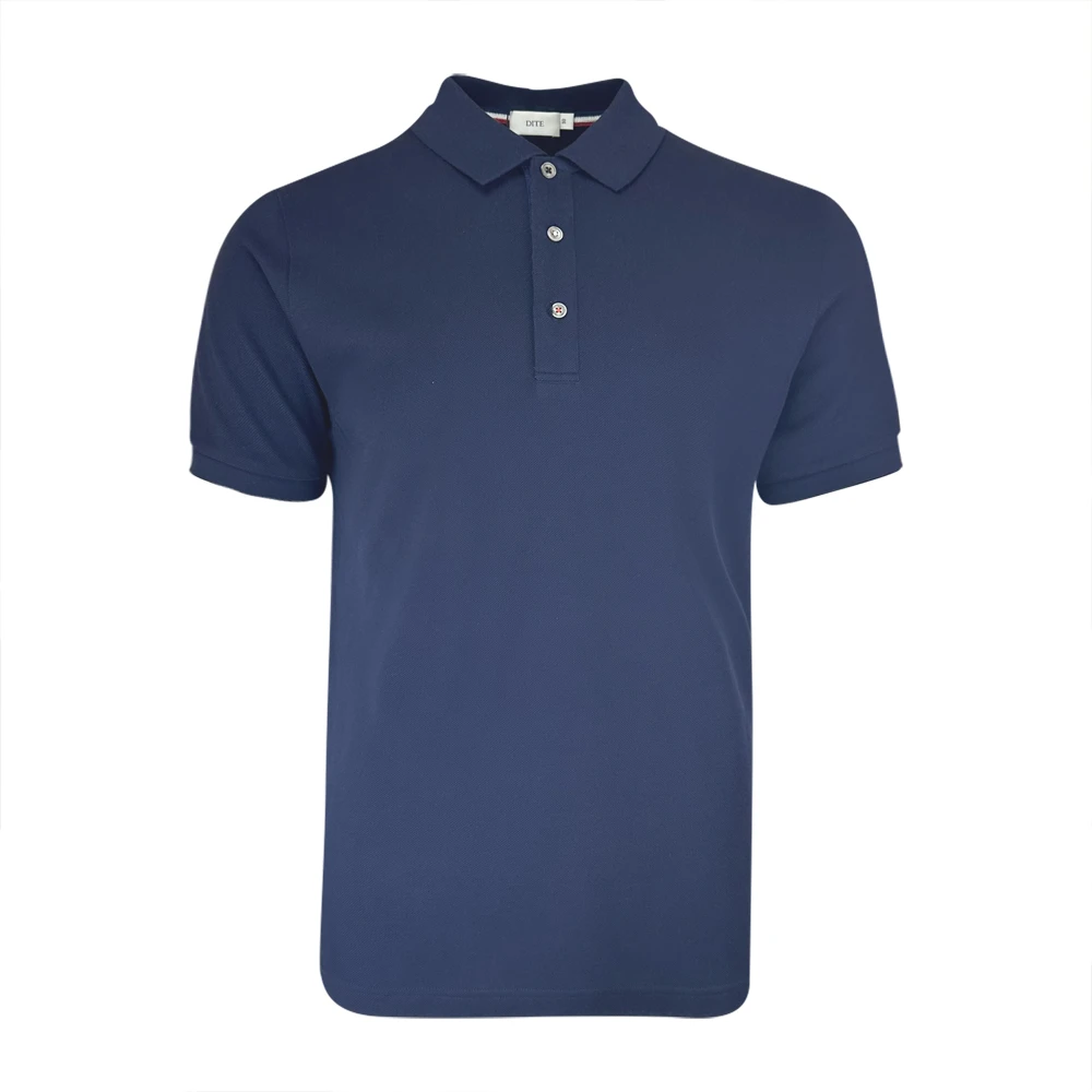 Dite男士夏季休闲商务运动时尚户外舒适透气织带简约纯色polo衫