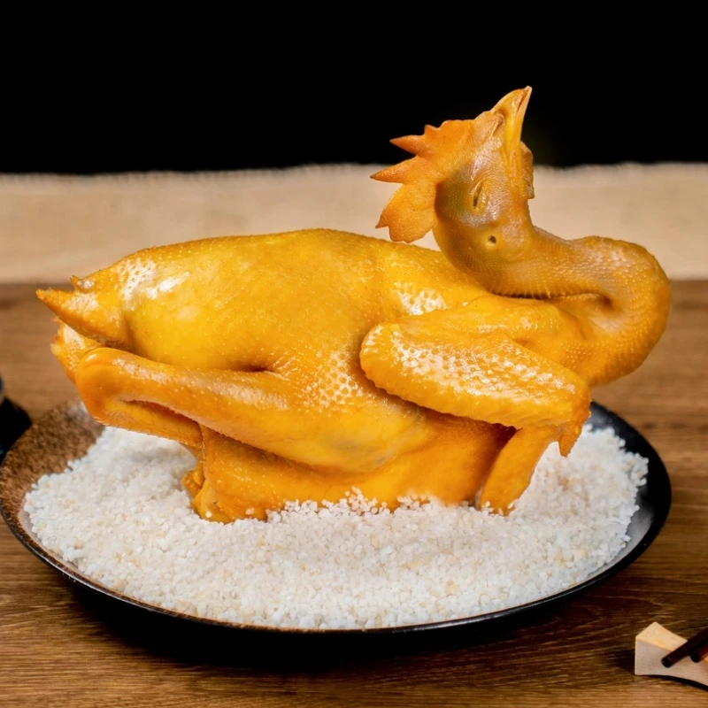 混合2只广东农家正宗明火古法盐焗鸡河源五指毛桃鸡养300天~350天