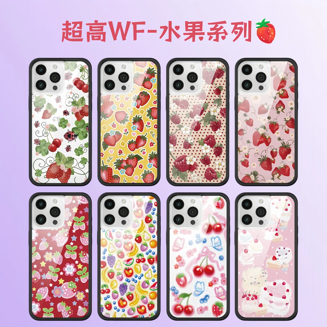 【超高WF】【水果系列】梦幻韩系明星同款苹果15/14卡通创意可爱少女