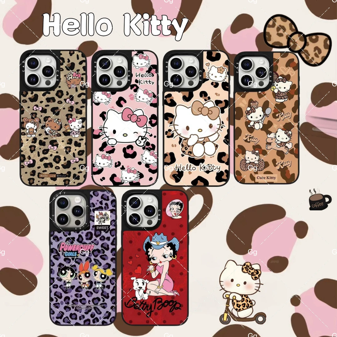 【辣妹风豹纹】Hello Kitty猫适用苹果17pro手机壳个性卡通14/13/12
