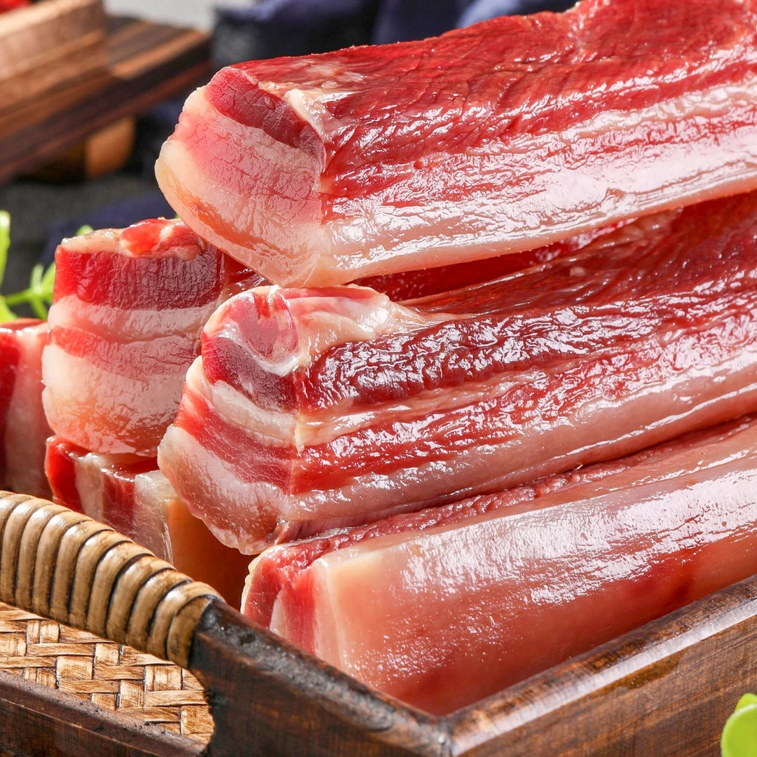 风干腊肉咸肉赣味农夫江西特产猪肉土猪肉腌肉赣南农家腊味五花肉