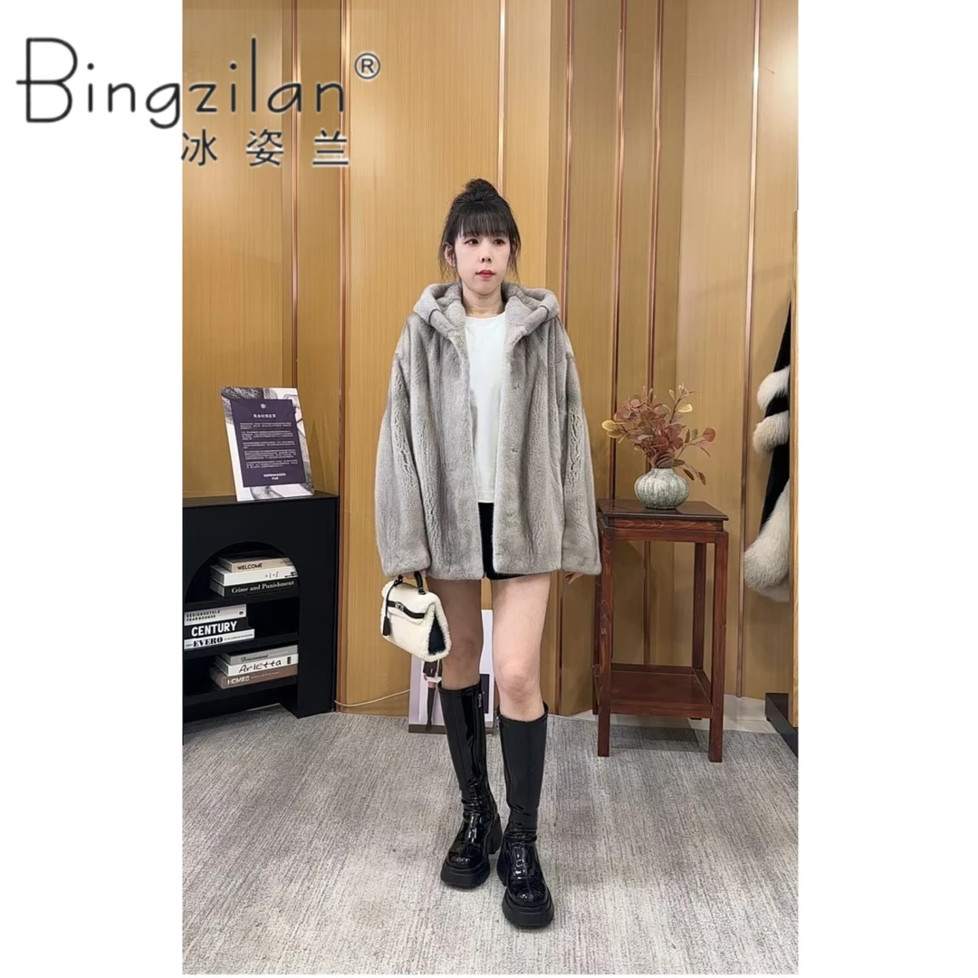Bingzilan/冰姿兰L-071水貂秋冬女款时尚外套