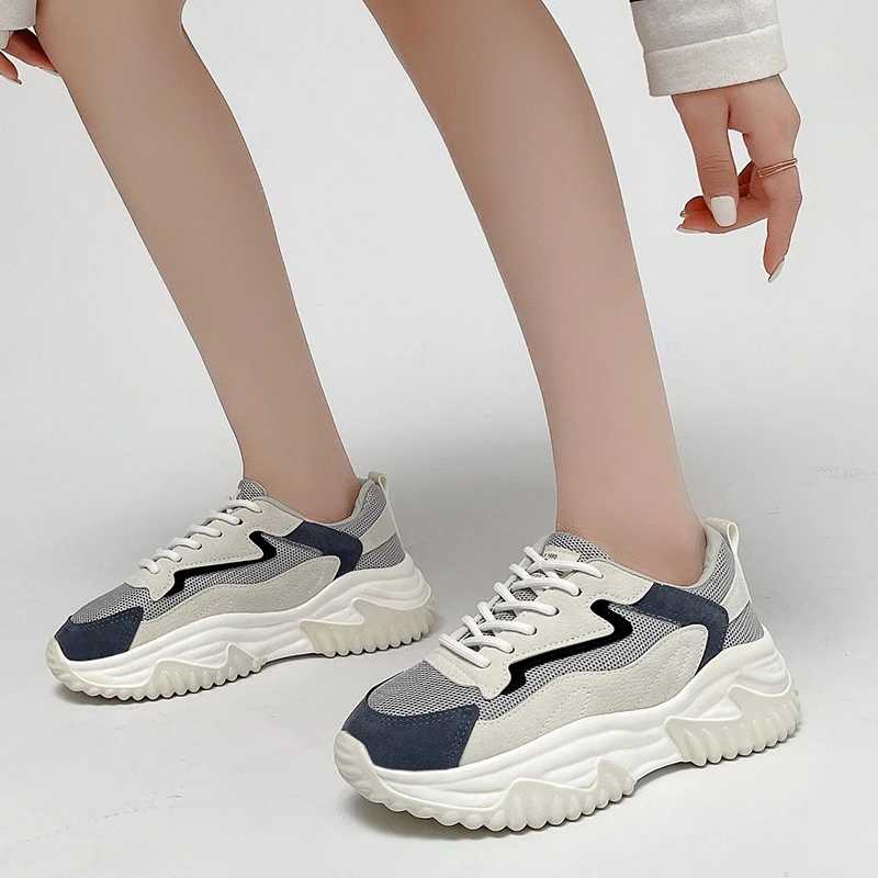 老爹鞋女ins春夏季休闲小白鞋2024新品厚底爆款百搭女鞋潮流时尚