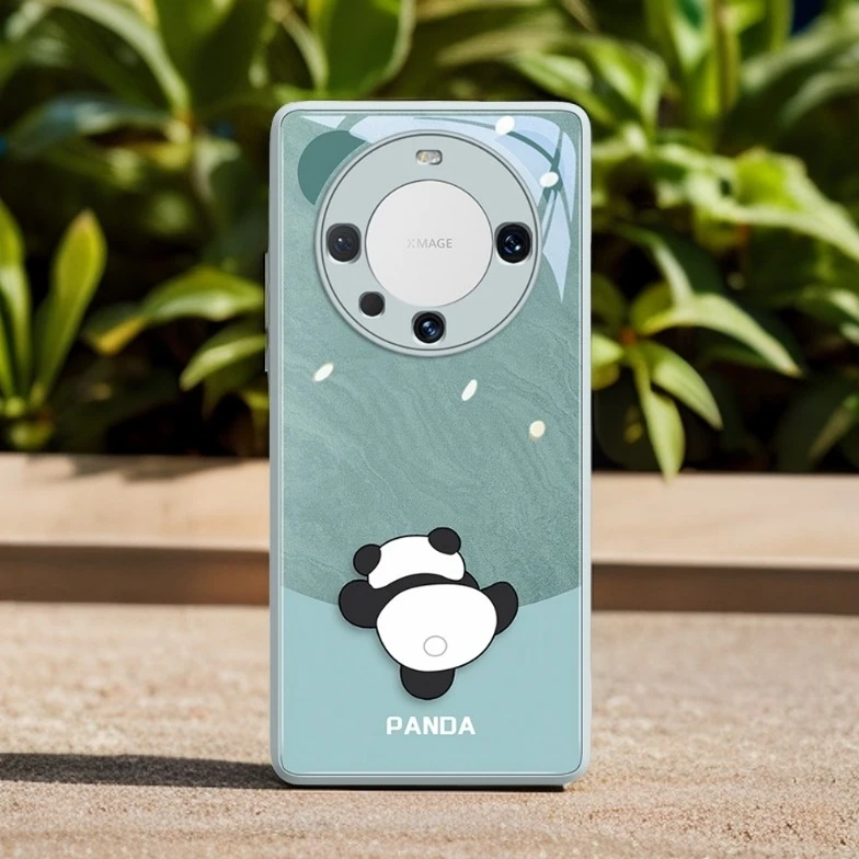 mate80pro手机壳雅川青熊猫适用华为mate70air液态玻璃保护套新款