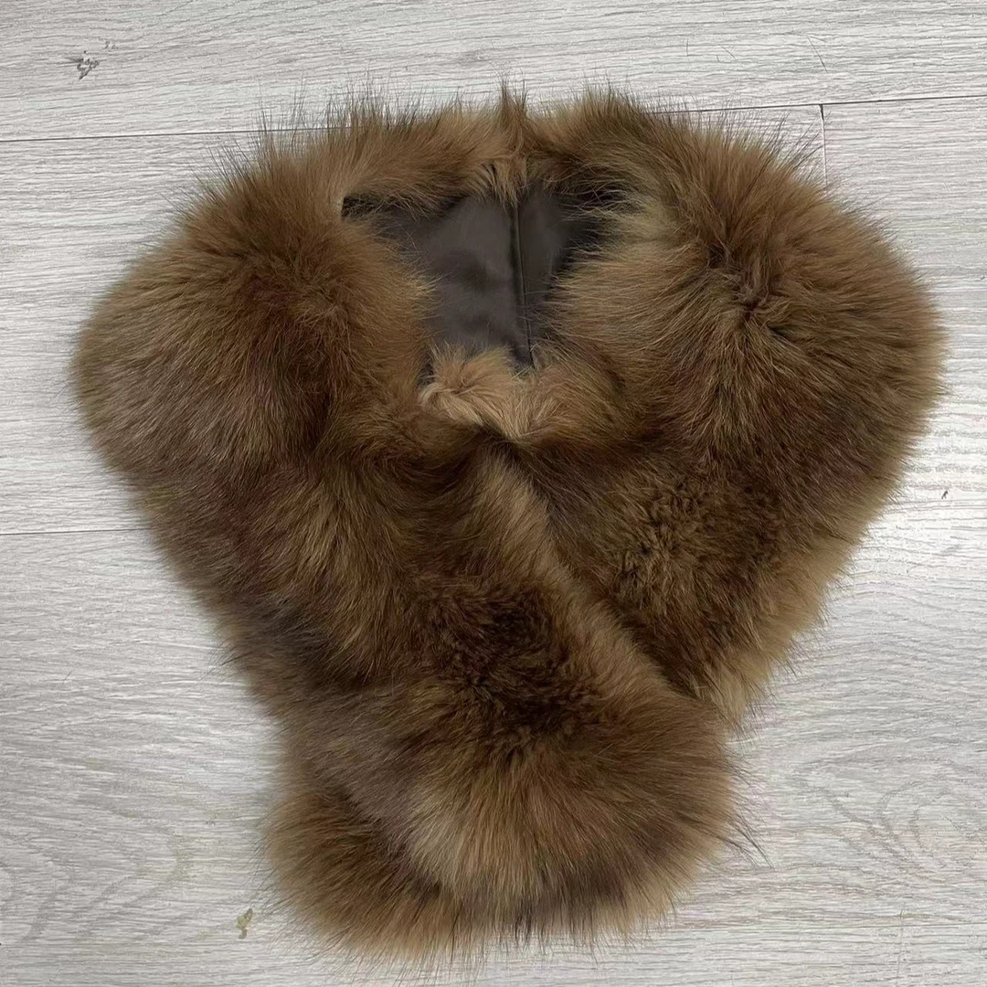 天然皮草水貂毛领年底清仓No退No换3号链接海宁冬季真毛狐狸毛