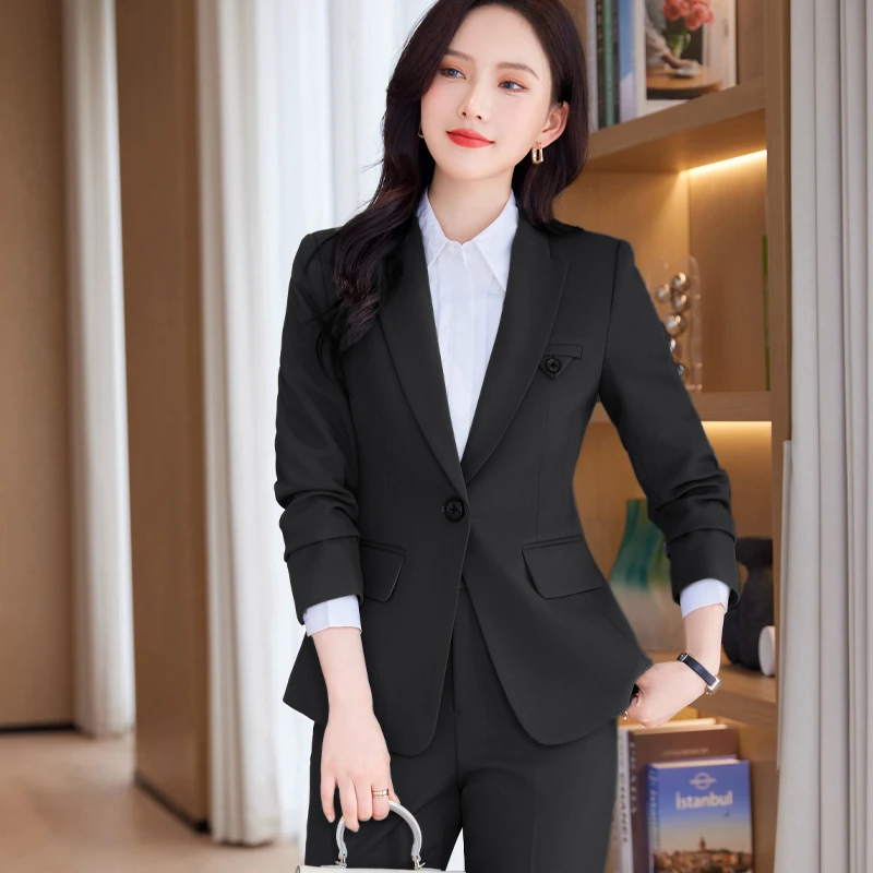 高档西装套装女2023新款时尚西服商务正装OL工作服职业装面试工装