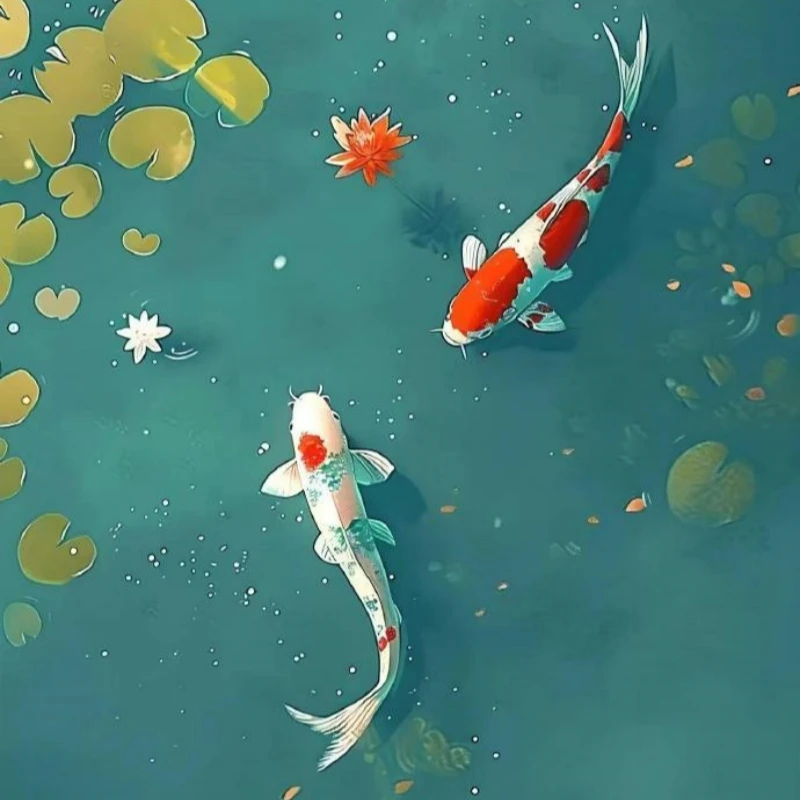 ④黄金锦鲤黑金锦鲤白金锦鲤红草金红鹦鹉德国龙系锦鲤鱼