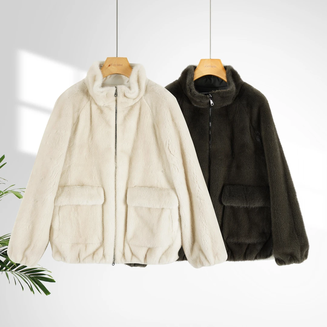 【meebest】(原10500元)稀缺好货~立领拉链两面穿水水外套CO20085