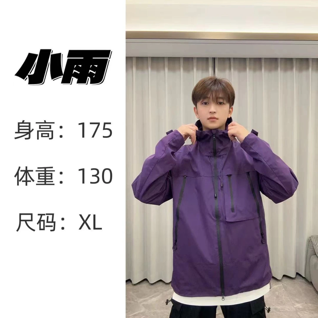 J91七型男女同款夹克2024秋季户外运动休闲连帽情侣夹克XH