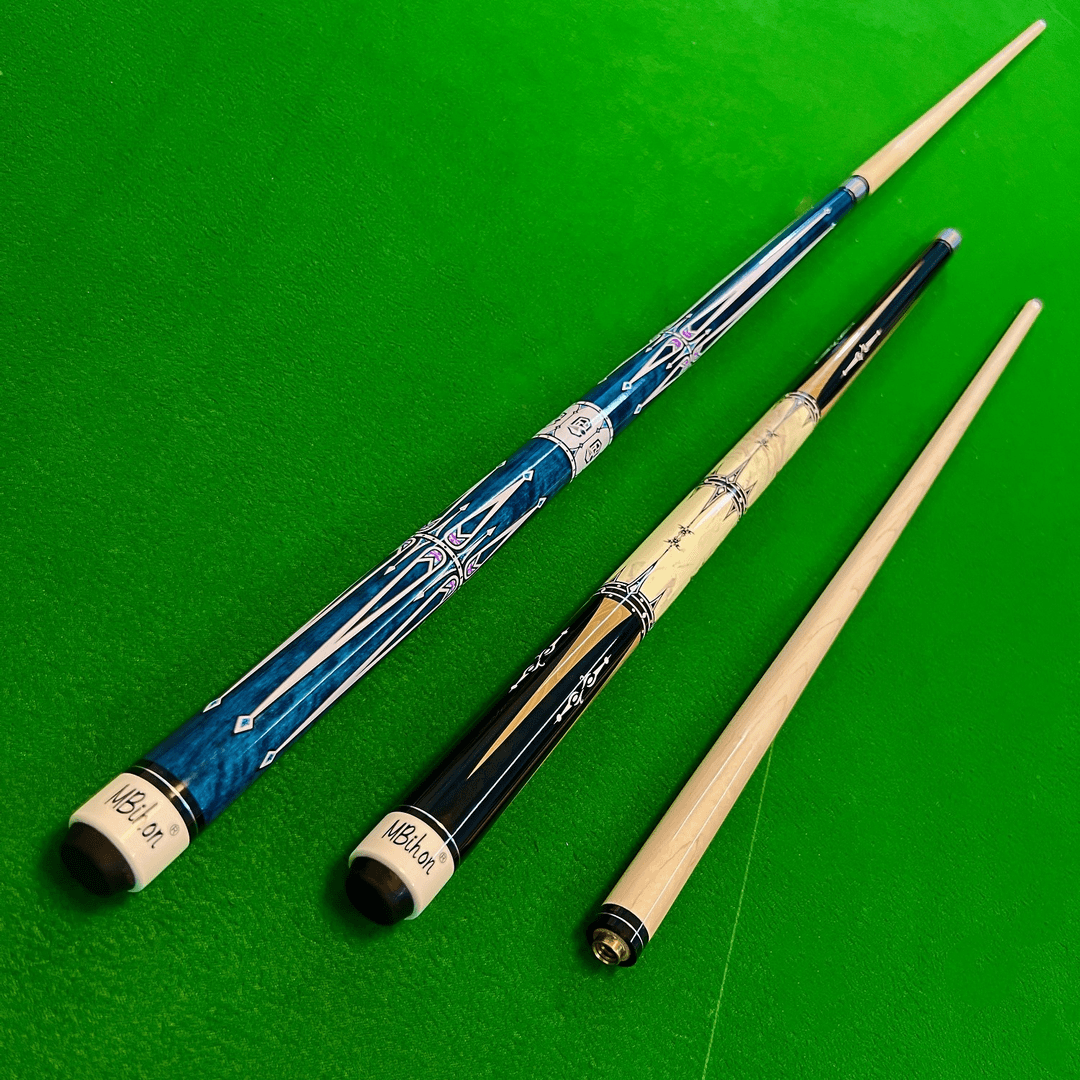 Mbihon台球杆高档北美洲豹枫木美式黑八中头波茨杆中式九球大头杆