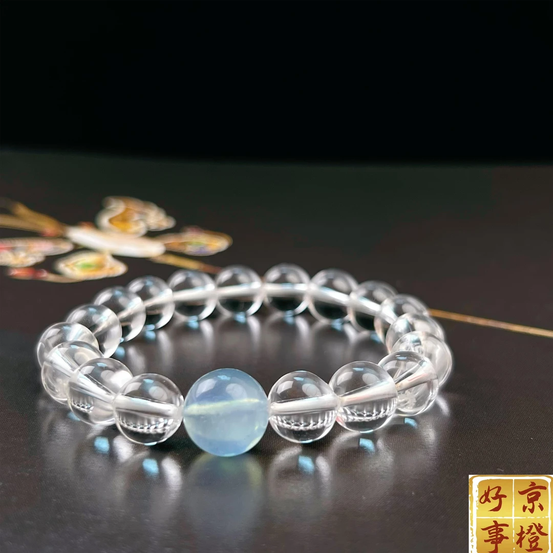 非金属仿水晶手链 【荣姐自产自销】通透白手串